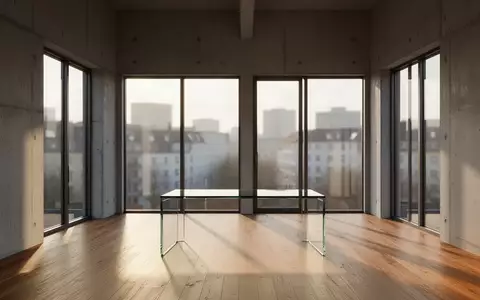 Modernes, minimalistisches Büro in Berlin mit hohen Decken und einfallendem Sonnenlicht. - Foto: über boerse-global.de
