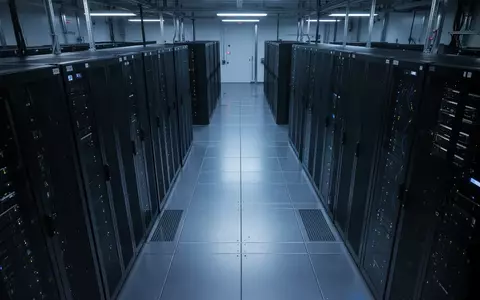 Ein moderner Serverraum mit ordentlich aufgereihten, dunklen Server-Racks in einer ruhigen, professionellen Umgebung. - Foto: über boerse-global.de