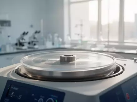 Eine medizinische Laborzentrifuge in einem hellen, sterilen Laborraum als Symbol für moderne biotechnologische Forschung. - Foto: über boerse-global.de