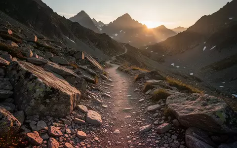 Ein steiniger Bergpfad in einer alpinen Landschaft bei Sonnenlicht. - Foto: über boerse-global.de