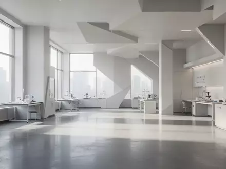 Ein minimalistischer, lichtdurchfluteter moderner Raum mit klaren architektonischen Linien und neutralen Oberflächen. - Foto: über boerse-global.de