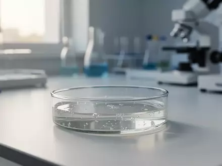 Ein steriler Labortisch mit einer Petrischale in einem modernen medizinischen Forschungslabor. - Foto: über boerse-global.de