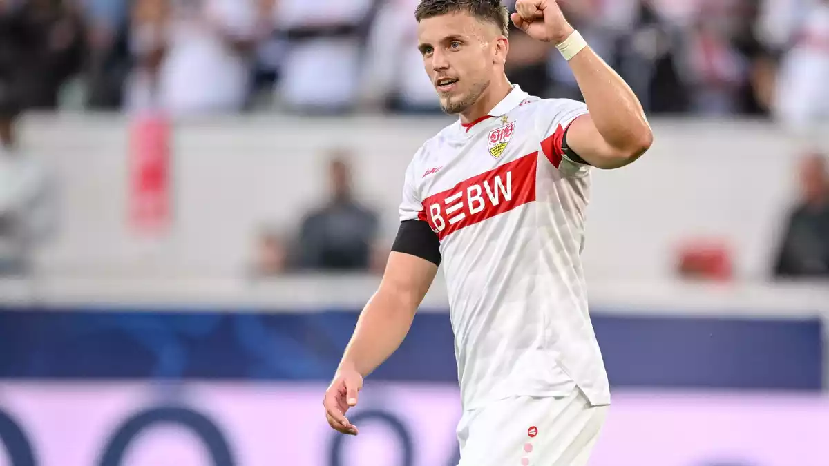 Ermedin Demirovic brachte den VfB Stuttgart mit drei Treffern auf die Siegerstraße.  - Bild: Harry Langer/dpa