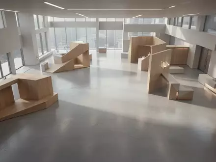 Ein minimalistischer, moderner Finanzraum mit klaren architektonischen Linien und natürlichem Lichteinfall. - Foto: über boerse-global.de