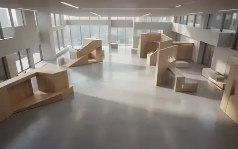 Ein minimalistischer, moderner Finanzraum mit klaren architektonischen Linien und natürlichem Lichteinfall. - Foto: über boerse-global.de