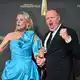 Stefan Raab und Barbara Schöneberger gewannen einen Preis für ihre gemeinsame Show. - Bild: Henning Kaiser/dpa