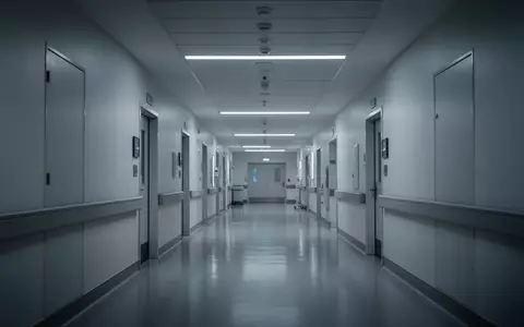 Ein steriler, modern beleuchteter Krankenhausflur mit glĂ€nzendem Boden und minimalistischer Architektur. - Foto: ĂŒber boerse-global.de