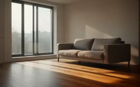Ein minimalistisch gestaltetes Wohnzimmer mit hellem Tageslicht, das eine ruhige und sichere häusliche Umgebung symbolisiert. - Foto: über boerse-global.de