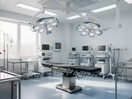 Moderner, steriler Operationssaal mit medizinischen Geräten in einer Klinik. - Foto: über boerse-global.de