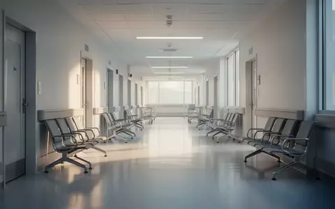 Ein leerer, modern gestalteter Krankenhausflur mit hellen, klaren Strukturen und natürlichem Lichteinfall. - Foto: über boerse-global.de