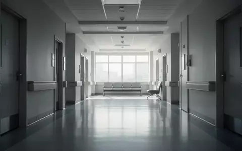Ein heller, menschenleerer Krankenhausflur mit moderner Architektur und einfallendem Tageslicht. - Foto: über boerse-global.de