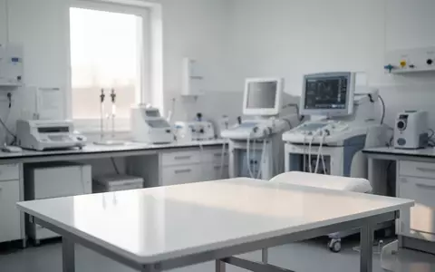 Ein steriler, modern eingerichteter medizinischer Untersuchungsraum mit sanftem Tageslicht und professioneller Ausstattung. - Foto: über boerse-global.de