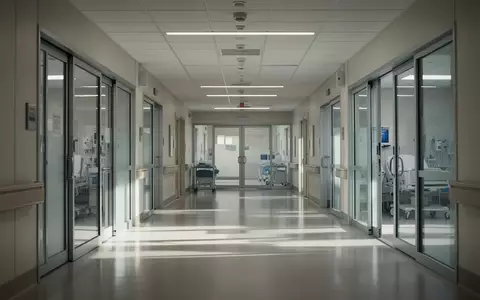 Ein moderner, heller Krankenhausflur mit polierten Böden und minimalistischer Architektur. - Foto: über boerse-global.de