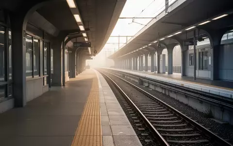 Ein leerer Bahnsteig im frühen Morgenlicht, der den Blick auf die Schienen freigibt, die in die Ferne führen. - Foto: über boerse-global.de