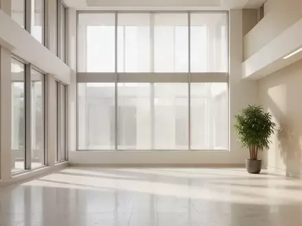 Ein ruhiger, lichtdurchfluteter Innenraum eines modernen Klinikgebäudes mit minimalistischer Architektur und Pflanzen. - Foto: über boerse-global.de