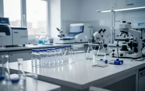 Ein modernes, steriles Labor mit wissenschaftlichen Analysegeräten und Glasbehältern in einer hellen, professionellen Umgebung. - Foto: über boerse-global.de