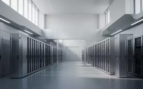 Ein minimalistisches, modernes Labor mit Server-Racks und architektonischen Linien bei natürlichem Licht. - Foto: über boerse-global.de