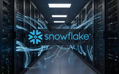 Abstrakte Darstellung eines modernen Rechenzentrums mit leuchtenden Glasfaserkabeln als Symbol für Cloud-Computing und KI. - Foto: über boerse-global.de