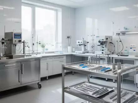 Ein steriler, modern ausgestatteter klinischer Behandlungsraum mit medizinischen Geräten in einer Klinik. - Foto: über boerse-global.de