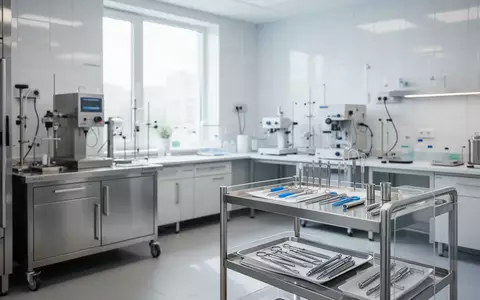 Ein steriler, modern ausgestatteter klinischer Behandlungsraum mit medizinischen Geräten in einer Klinik. - Foto: über boerse-global.de