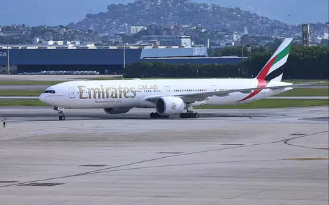 Flugzeug vom Emirates (Archiv) - Foto: via dts Nachrichtenagentur