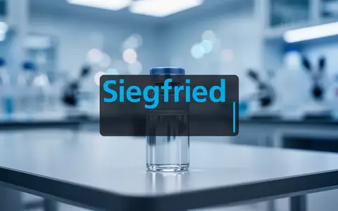 Ein gläsernes Fläschchen in einem sterilen, modernen Laborumfeld als Symbol für biotechnologische Forschung. - Foto: über boerse-global.de