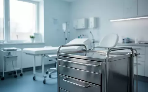 Ein steriler, modern eingerichteter medizinischer Behandlungsraum mit hellem Tageslicht und minimalistischer Ausstattung. - Foto: über boerse-global.de