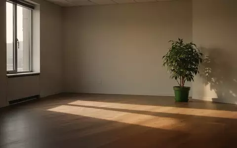 Ein leerer, minimalistischer Büroraum mit weichem Tageslicht und einer einzelnen Pflanze, der eine ruhige Atmosphäre ausstrahlt. - Foto: über boerse-global.de