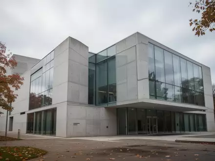 Moderne Fassade eines Verwaltungsgebäudes bei bewölktem Himmel - Foto: über boerse-global.de