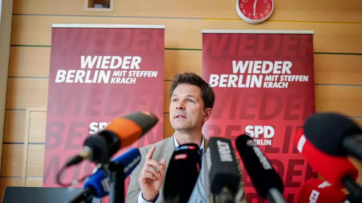 Der SPD-Berliner Spitzenkandidat Steffen Krach hat vor der Wahl zum Abgeordnetenhaus am 20. September einen schweren Stand.  - Bild: Kay Nietfeld/dpa