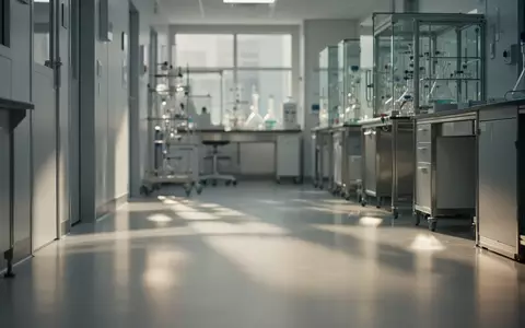Ein heller, steriler Laborflur in einem medizinischen Forschungszentrum mit sanftem Tageslicht und neutraler Architektur. - Foto: über boerse-global.de