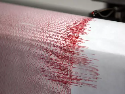 Seismographen zeichnen Erdbeben auf. (Symbolbild) - Foto: Oliver Berg/dpa