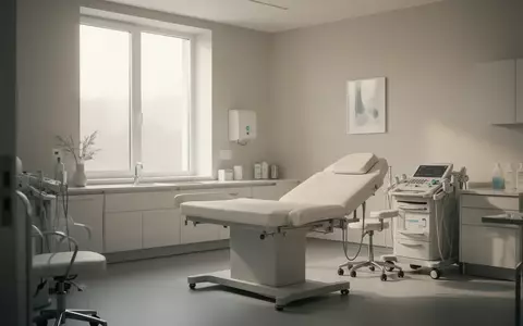 Ein heller, minimalistischer Behandlungsraum in einer medizinischen Praxis mit neutralem, professionellem Ambiente. - Foto: über boerse-global.de