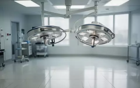 Ein heller, steriler Operationssaal mit medizinischer Beleuchtung in einem modernen Krankenhaus. - Foto: über boerse-global.de