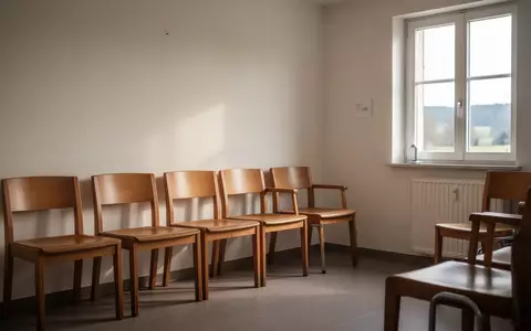 Ein leerer Wartebereich in einer ländlichen Arztpraxis mit schlichten Stühlen und Tageslichteinfall durch ein Fenster. - Foto: über boerse-global.de