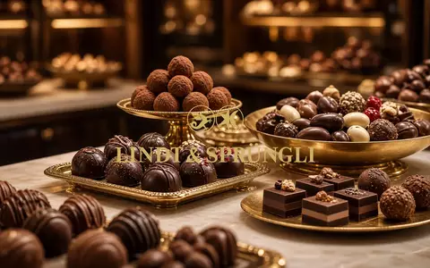 Elegante, luxuriöse Auslage einer erstklassigen Pralinenmanufaktur in einer modernen Boutique. - Foto: über boerse-global.de