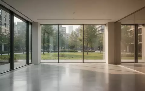 Ein minimalistisch gestalteter, leerer Büroraum mit großen Fenstern und hellem Tageslicht. - Foto: über boerse-global.de