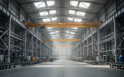 Weite Ansicht einer modernen Industrieanlage mit komplexen Stahlstrukturen und Hallenkonstruktionen bei natürlichem Licht. - Foto: über boerse-global.de