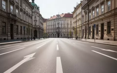 Eine leere, sonnenbeschienene Straße mit klaren Fahrbahnmarkierungen in einem modernen Stadtviertel von Zagreb. - Foto: über boerse-global.de
