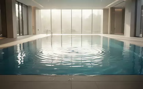 Ein helles, ruhiges Hallenbad mit klarem Wasser und minimalistischer Architektur. - Foto: über boerse-global.de