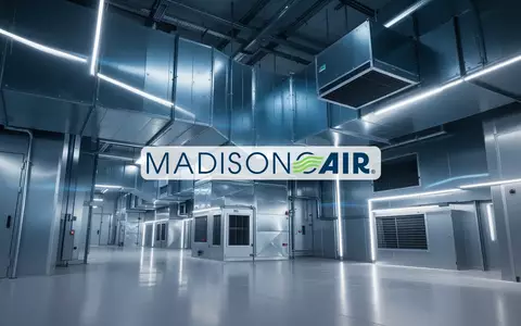 Moderne industrielle Klimaanlagen-Anlage in einer sauberen, professionellen Umgebung mit Fokus auf effiziente Technik. - Foto: über boerse-global.de
