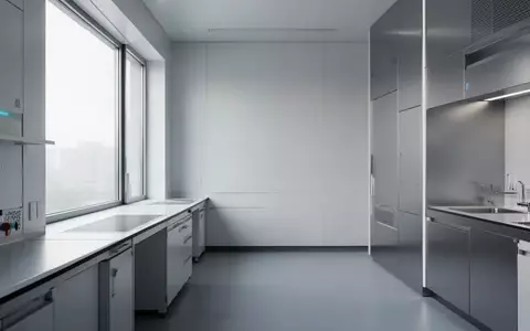 Ein minimalistischer, moderner Laborraum mit neutralen Oberflächen und weichem, natürlichem Licht. - Foto: über boerse-global.de