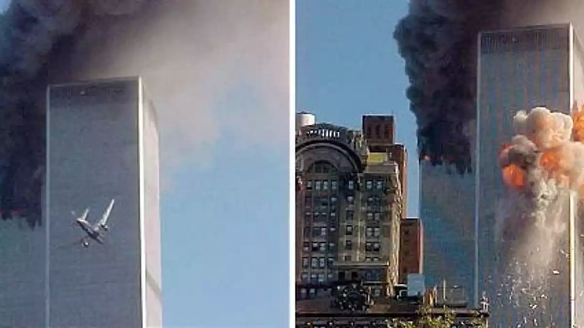 Zwei der vier entführten Flugzeuge flogen in die Zwillingstürme in Manhattan. (Archivbild= - Bild: Pentagon/dpa
