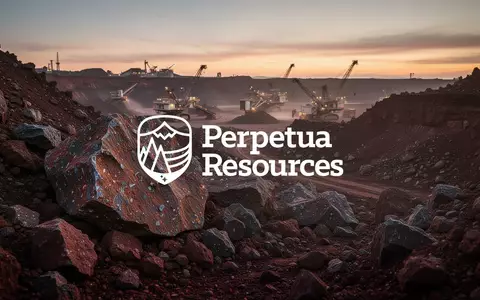 Abstrakte Darstellung einer Bergbaulandschaft bei Sonnenaufgang mit Fokus auf geologische Texturen. - Foto: über boerse-global.de