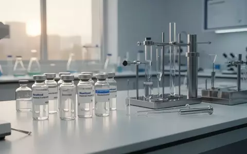 Moderne, sterile Laborumgebung mit medizinischen Glasphiolen und Laborausrüstung in weichem Tageslicht. - Foto: über boerse-global.de