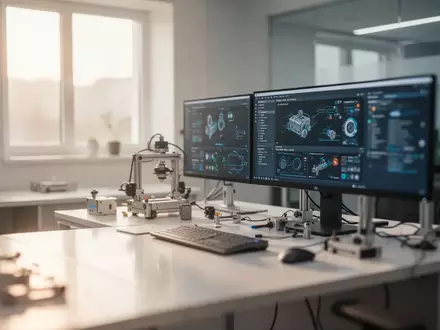 Ein moderner, heller Arbeitsplatz in einem technologischen Unternehmen bei natürlichem Tageslicht. - Foto: über boerse-global.de