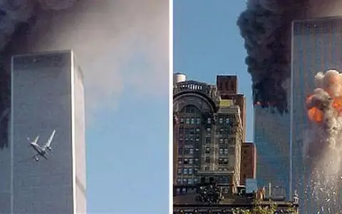 Zwei der vier entführten Flugzeuge flogen in die Zwillingstürme in Manhattan. (Archivbild) - Foto: Pentagon/dpa