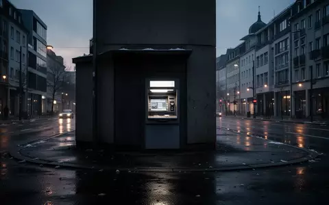Ein einsamer, im Schatten liegender Geldautomat in einer nächtlichen Stadtumgebung. - Foto: über boerse-global.de
