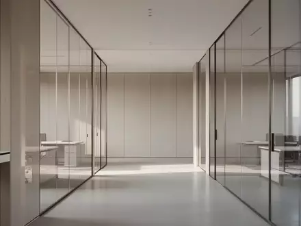 Ein heller, minimalistischer Büroflur mit klaren architektonischen Linien und natürlichem Tageslicht. - Foto: über boerse-global.de