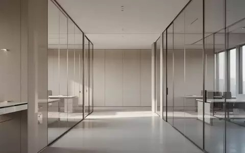 Ein heller, minimalistischer Büroflur mit klaren architektonischen Linien und natürlichem Tageslicht. - Foto: über boerse-global.de
